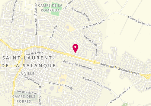 Plan de A l'Eau Toutou, 3 Rue Albert Bausil, 66250 Saint-Laurent-de-la-Salanque