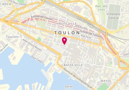 Plan de Tout Pour le Chien, 57 Rue Jean Jaurès, 83000 Toulon