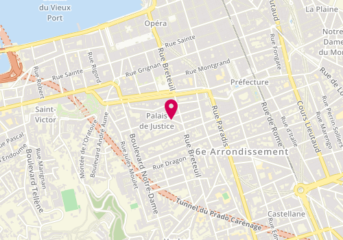 Plan de BOITARD Paulette, 4 Rue Gyptis, 13006 Marseille