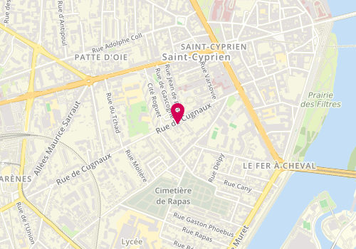 Plan de L'îlot Chiens, 106 Rue de Cugnaux, 31300 Toulouse