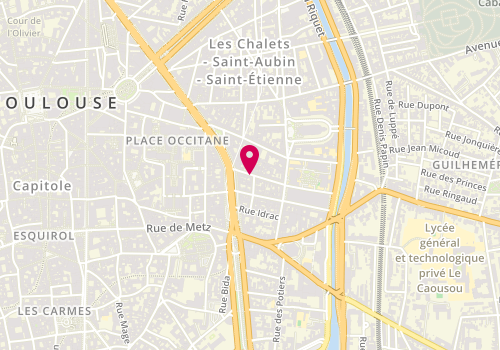 Plan de Nulles Pattes Ailleurs, 10 Rue Caraman, 31000 Toulouse