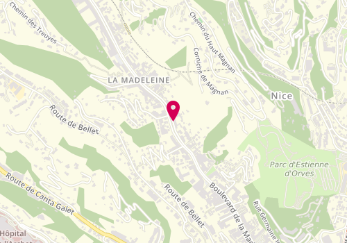 Plan de LANCIEN Isabelle Anne Jeannine, 164 Boulevard de la Madeleine, 06000 Nice