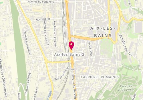 Plan de Au Palais Canin, 555 Boulevard Président Wilson, 73100 Aix-les-Bains