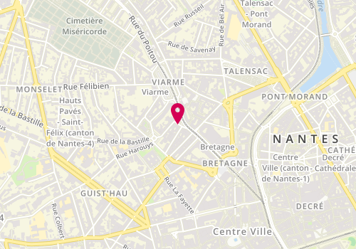 Plan de Free Mousse Toilettage - Cfnt, 2 Place Sainte Elisabeth, 44000 Nantes
