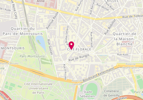 Plan de BRAUDEL Paule, 59 Rue Brillat Savarin, 75013 Paris
