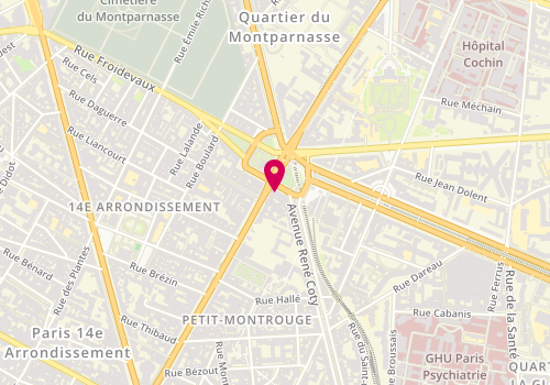 Plan de DELABALLE Thierry, 11 place Denfert-Rochereau, 75014 Paris