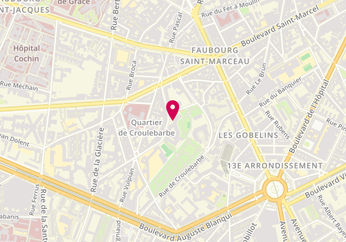Plan de BELTOISE Jacqueline, 19 Rue des Cordelières, 75013 Paris