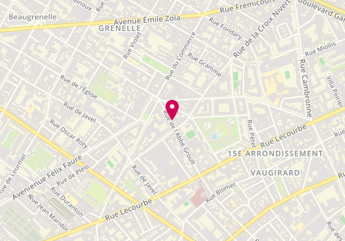 Plan de Amy Toilettage, 13 Rue de l'Abbé Groult, 75015 Paris