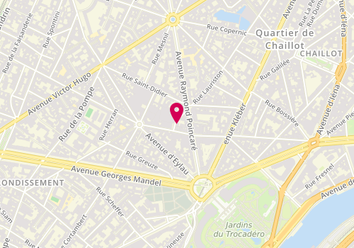 Plan de La Tour Câline, 129 Rue Lauriston, 75016 Paris