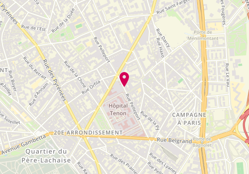Plan de Bande à Cabot, 84 Rue Pelleport, 75020 Paris