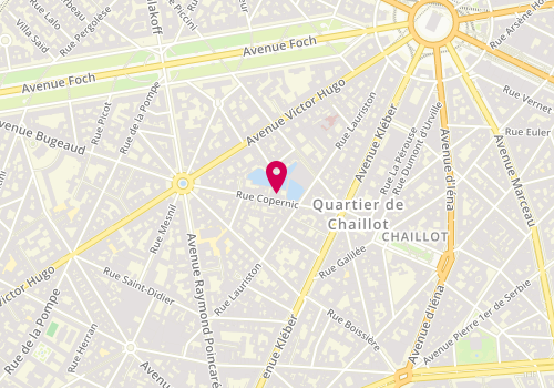 Plan de Dog Store, 22 Rue Copernic, 75116 Paris