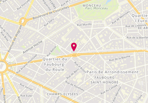 Plan de À plumes et à poils, 190 Boulevard Haussmann, 75008 Paris