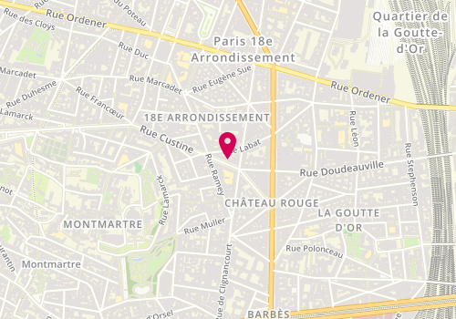 Plan de Gwendog, 22 Rue Custine, 75018 Paris