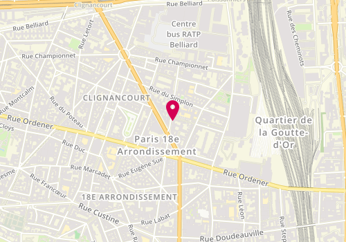 Plan de CAIS Magali, 112 Clignancourt, 75018 Paris